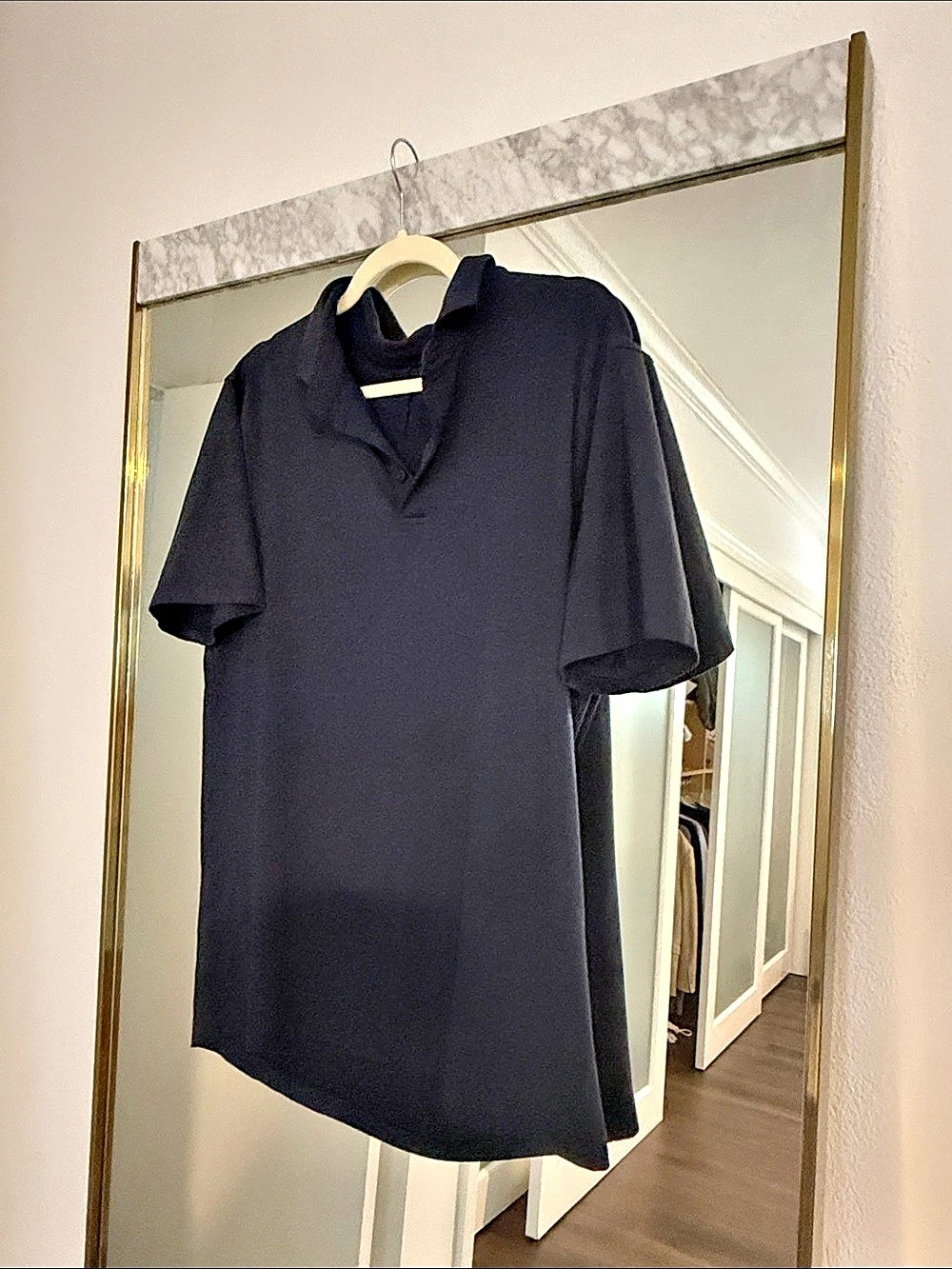 lululemon Evolution Short-Sleeve Polo Shirt navy Men's Polo Size Large